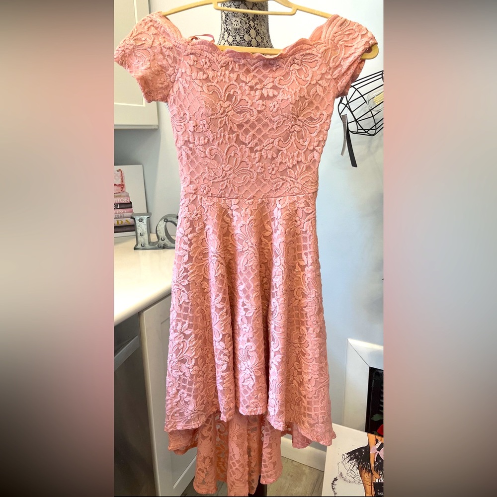 Juniors size 0 party dress with sparkles.